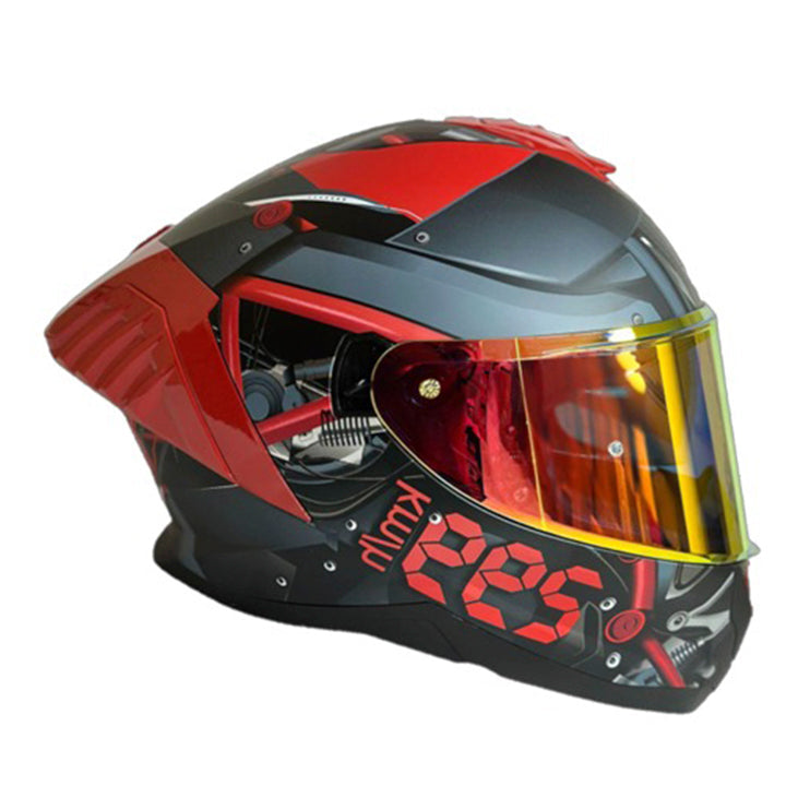 Casco PRO RIDER 713 Grafico Negro Rojo