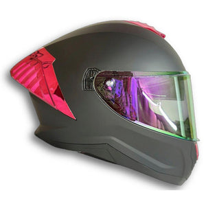 Casco PRO RIDER 713 Solido Negro Fucsia Mate
