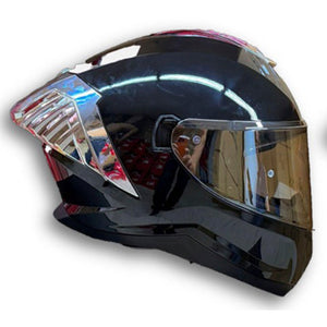 Casco PRO RIDER 713 Solido Negro Plata