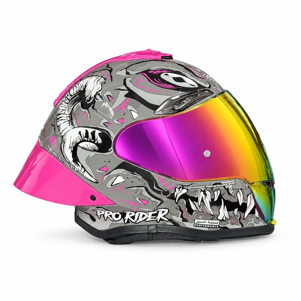 Casco PRO RIDER 711 Kamor Gris Fucsia