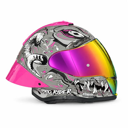 Casco PRO RIDER 711 Kamor Gris Fucsia