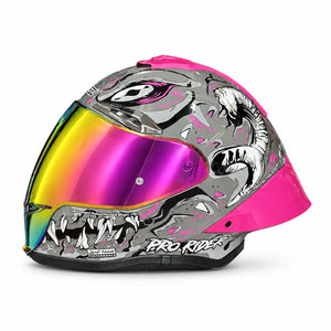 Casco PRO RIDER 711 Kamor Gris Fucsia