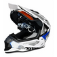 Casco PRO RIDER 129 Azarya Blanco Gris Azul
