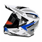 Casco PRO RIDER 129 Azarya Blanco Gris Azul