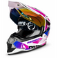 Casco PRO RIDER 129 Azarya Blanco Fucsia Morado