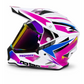 Casco PRO RIDER 129 Azarya Blanco Fucsia Morado