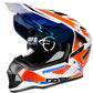 Casco PRO RIDER 129 Azarya Blanco Naranja Rojo