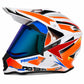 Casco PRO RIDER 129 Azarya Blanco Naranja Rojo