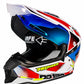 Casco PRO RIDER 129 Azarya Blanco Rojo Azul