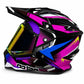 Casco PRO RIDER Azarya Negro Fucsia Morado