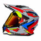 Casco PRO RIDER 129 Azarya Gris Rojo Azul