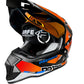 Casco PRO RIDER 129 Azarya Negro Naranja Rojo
