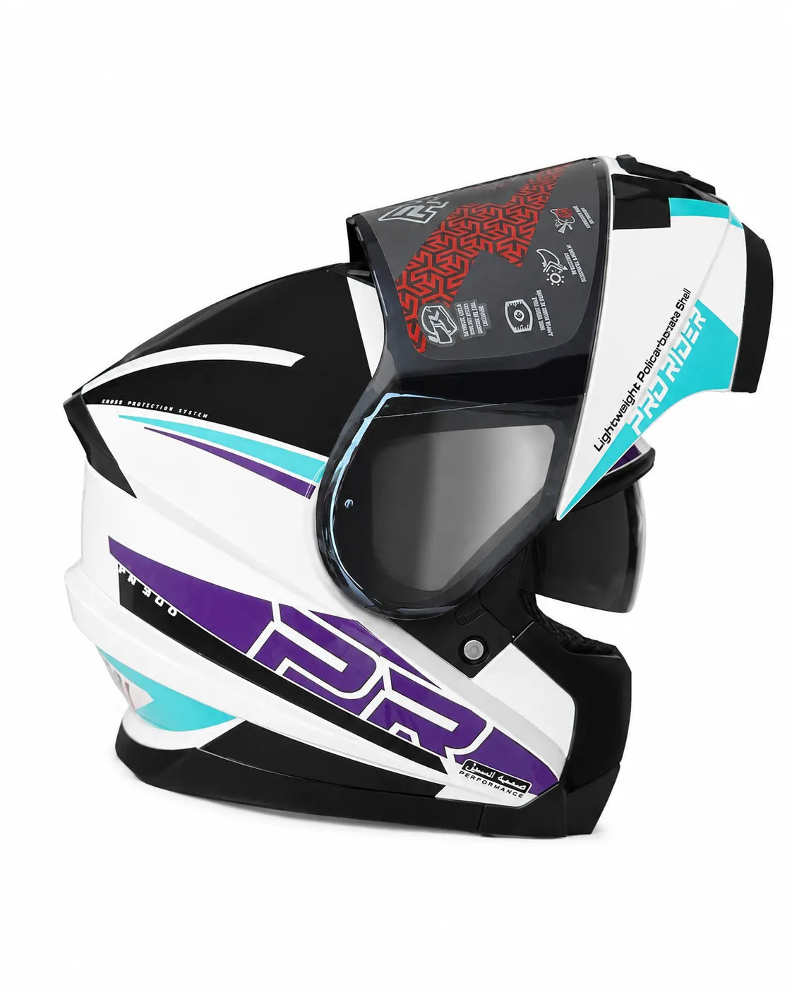 Casco PRO RIDER 300 Nofiya Blanco Purpura