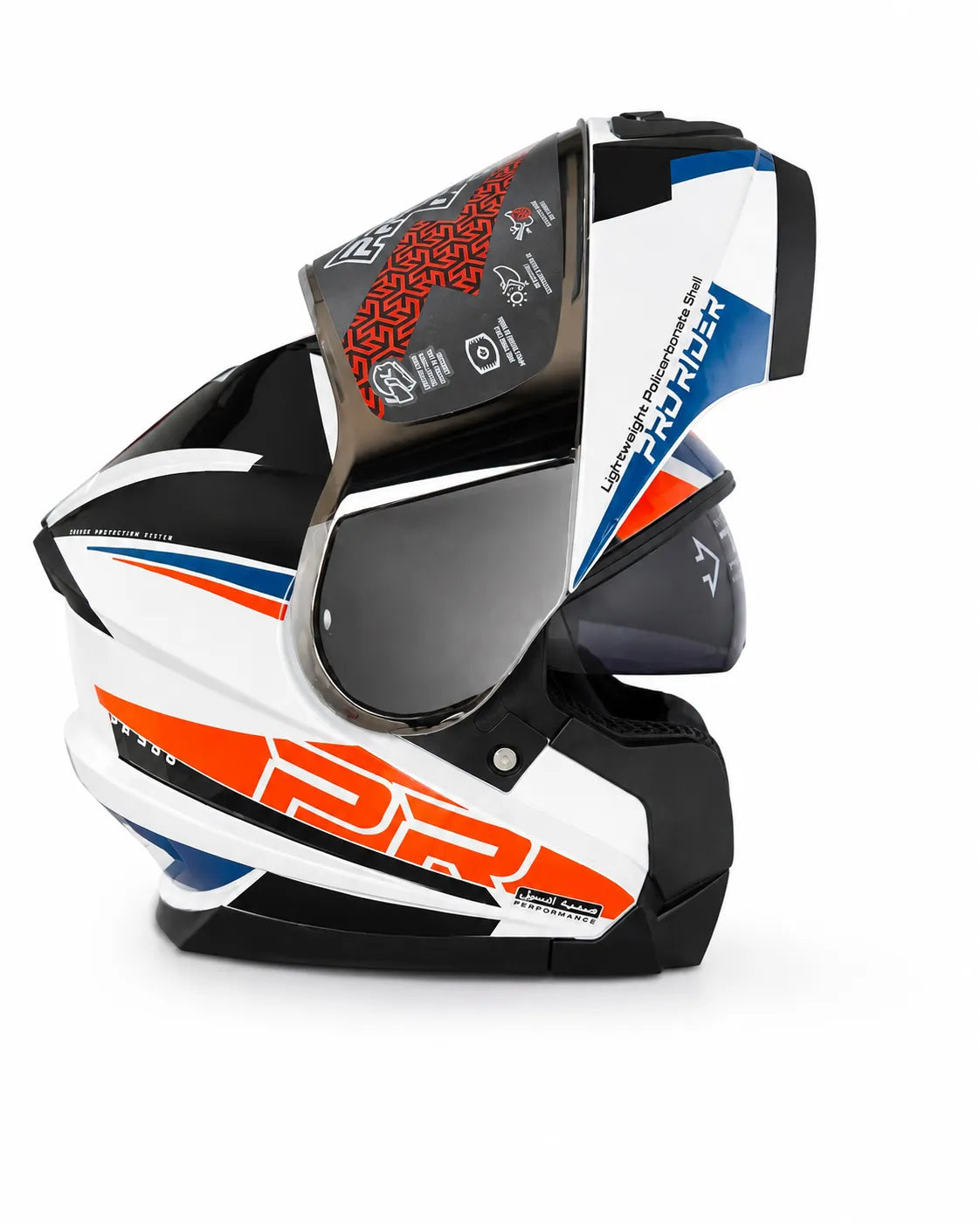 Casco PRO RIDER 300 Nofiya Blanco Naranja