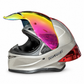 Casco PRO RIDER 711 Gris Metalic SP Rojo