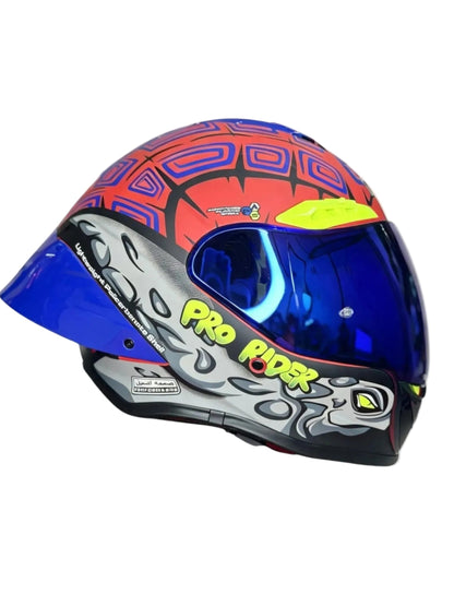 Casco PRO RIDER 711 Striker Rojo Gris Amarillo SP Azul