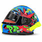 Casco PRO RIDER 717 Rebel Azul Rojo Verde