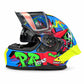 Casco PRO RIDER 717 Rebel Azul Rojo Verde