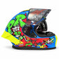 Casco PRO RIDER 717 Rebel Azul Rojo Verde