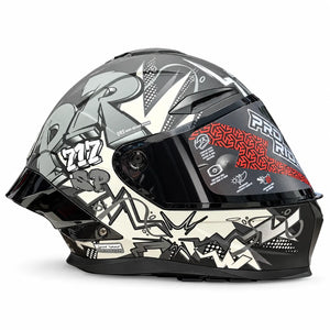 Casco PRO RIDER 717 Rebel Negro Gris
