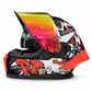 Casco PRO RIDER 717 Rebel Negro Gris Rojo