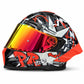 Casco PRO RIDER 717 Rebel Negro Gris Rojo