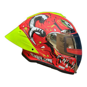 Casco PRO RIDER 711 Naranja Verde