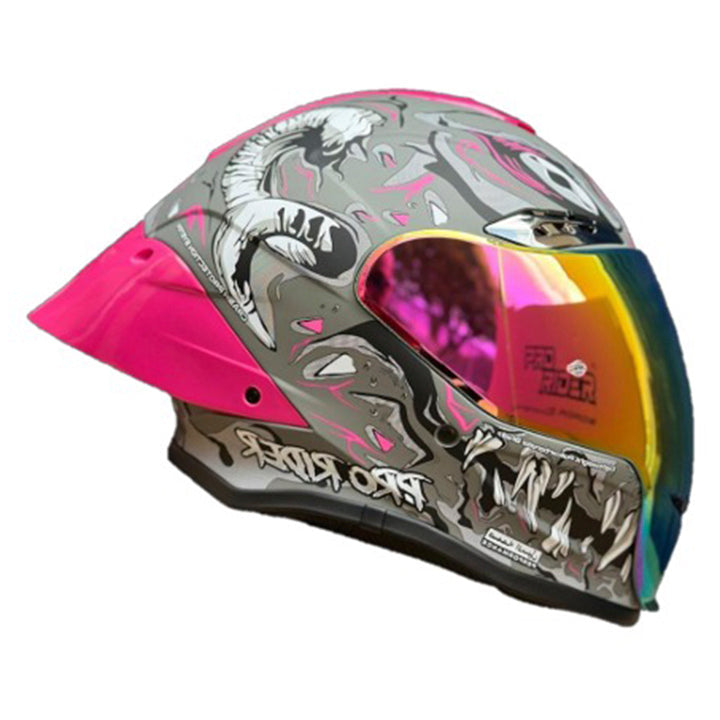 Casco PRO RIDER 711 Gris Fucsia