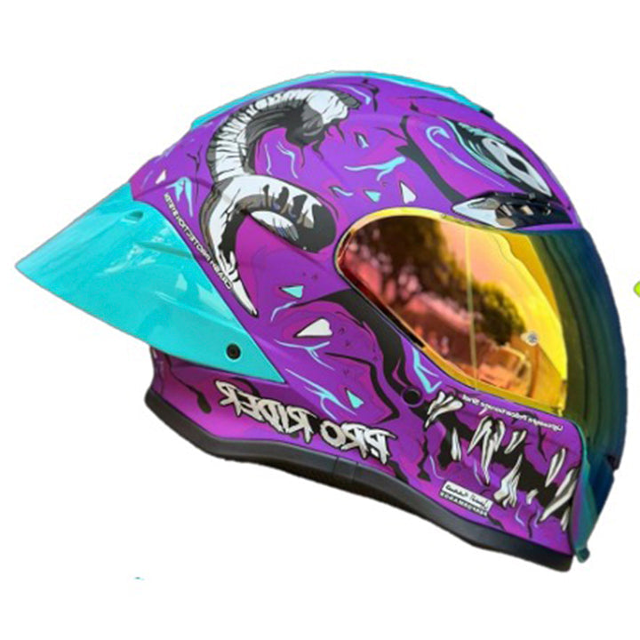 Casco PRO RIDER 711 Morado Celeste