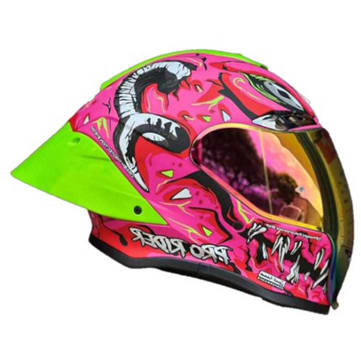 Casco PRO RIDER 711 Fucsia Verde
