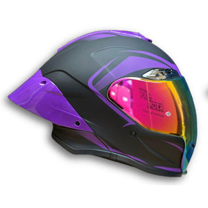 Casco PRO RIDER 711 Negro Morado Mate