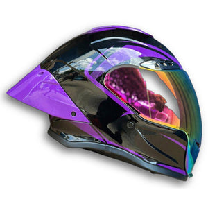 Casco PRO RIDER 711 Negro Morado Brillo