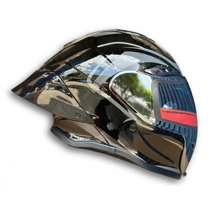 Casco PRO RIDER 711 Negro Brillo Grafico