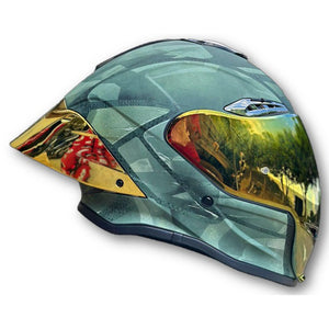 Casco PRO RIDER 711 Camuflaje Verde Oro