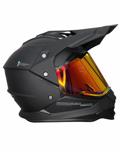 Casco PRO RIDER 129 Negro Plano