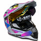 Casco PRO RIDER 129 Azarya Gris Fucsia Morado