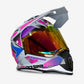 Casco PRO RIDER 129 Azarya Gris Fucsia Morado