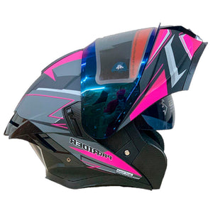 Casco PRO RIDER 362 Thunder Negro Fucsia