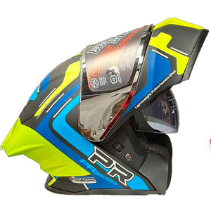 Casco PRO RIDER 390 Obidza Negro Verde Azul