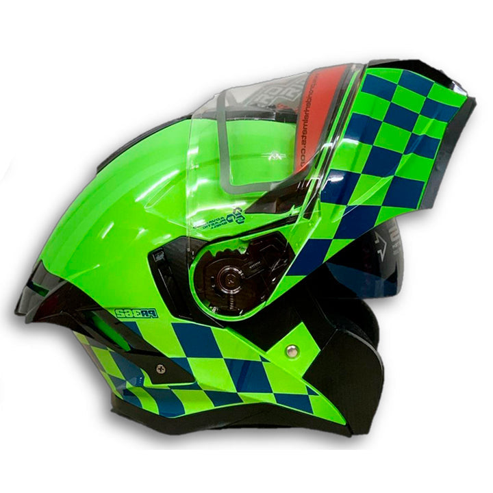 Casco PRO RIDER 362 Solido Verde Policia