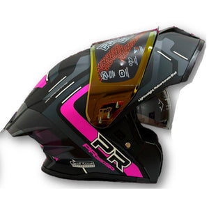 Casco PRO RIDER 390 Obidza Negro Fucsia
