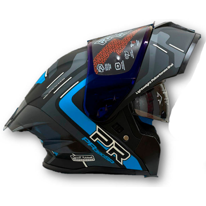 Casco PRO RIDER 390 Obidza Negro Azul