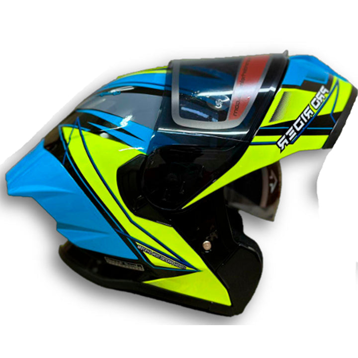 Casco PRO RIDER 390 Amjab Azul Verde