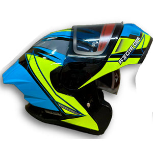 Casco PRO RIDER 390 Amjab Azul Verde
