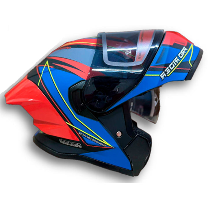 Casco PRO RIDER 390 Amjab Azul Naranja