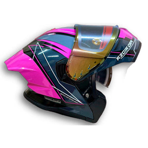 Casco PRO RIDER 390 Amjab Negro Fucsia