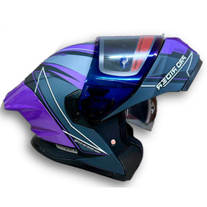 Casco PRO RIDER 390 Amjab Negro Morado Mate