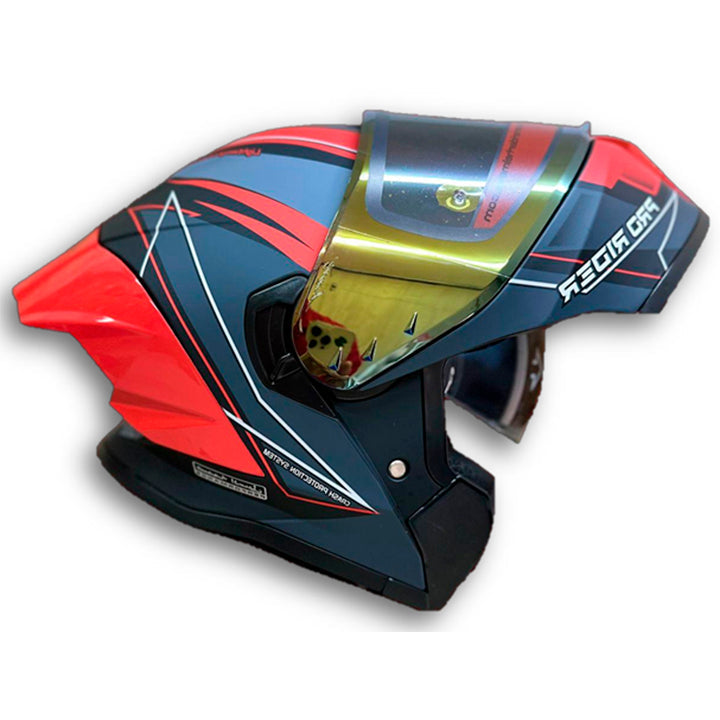 Casco PRO RIDER 390 Amjab Negro Rojo Mate