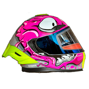 Casco PRO RIDER 716 Grafico Fucsia Gris Verde