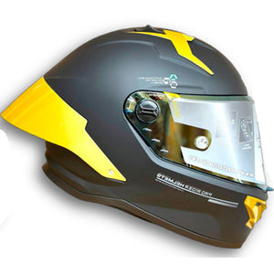 Casco PRO RIDER 723 Solido Negro Amarillo
